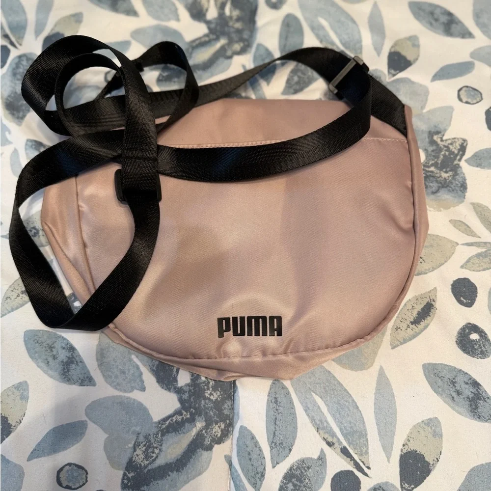 Puma Pink Crossbody Bag with Minimalist Design